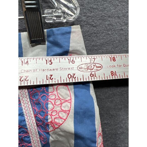 Lilly Pulitzer Jarvey Blue White Striped Turtle Bow Skort Womens Size 8 - Picture 8 of 13
